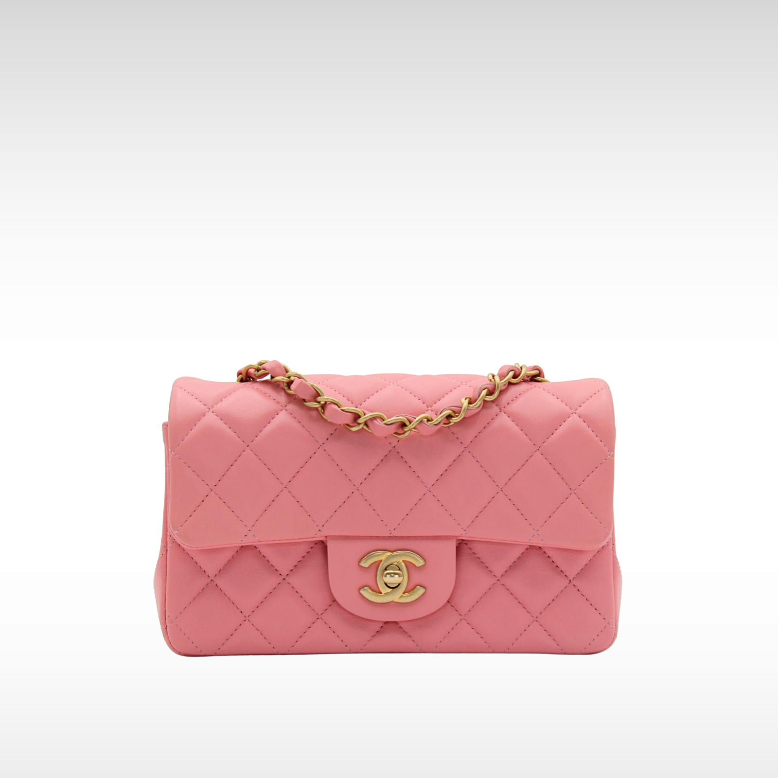 Classic Mini Lamb Pink Shoulder Bag