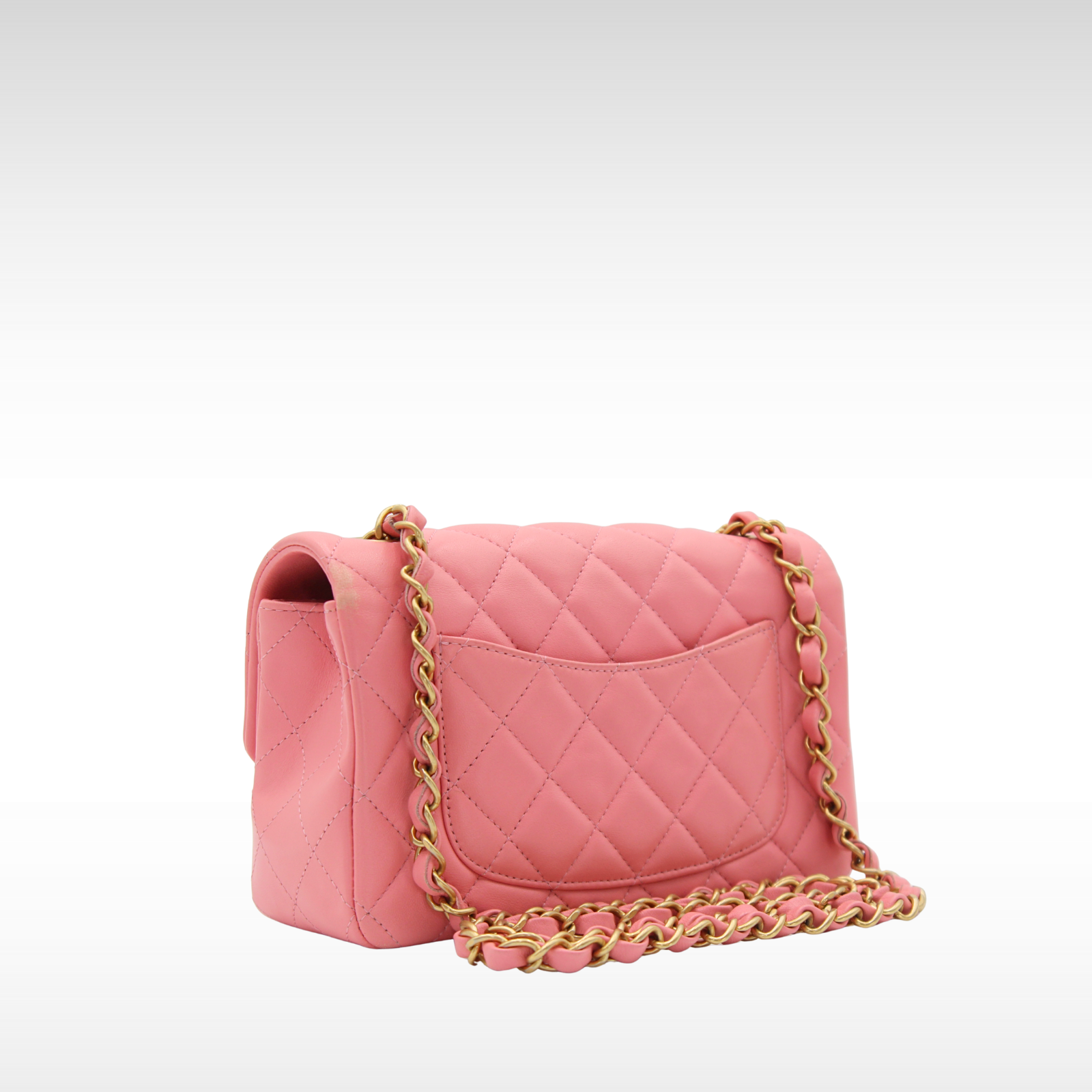 Classic Mini Lamb Pink Shoulder Bag