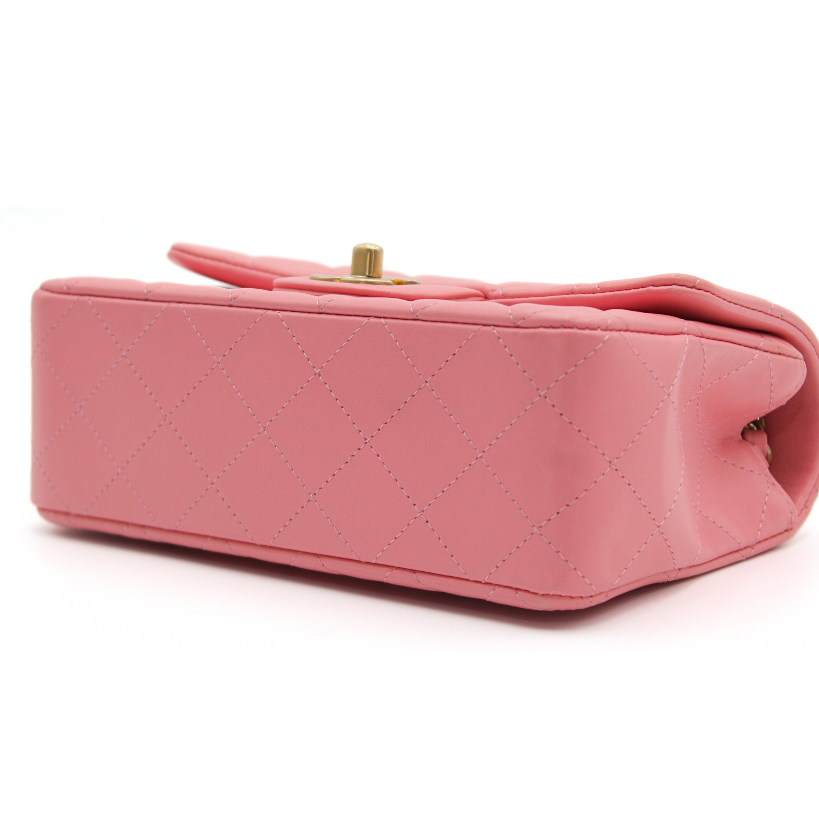 Classic Mini Lamb Pink Shoulder Bag