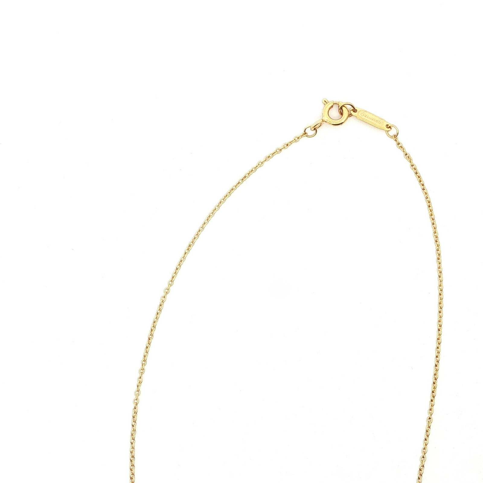 TIFFANY Cross Pendant Necklace Yellow Gold