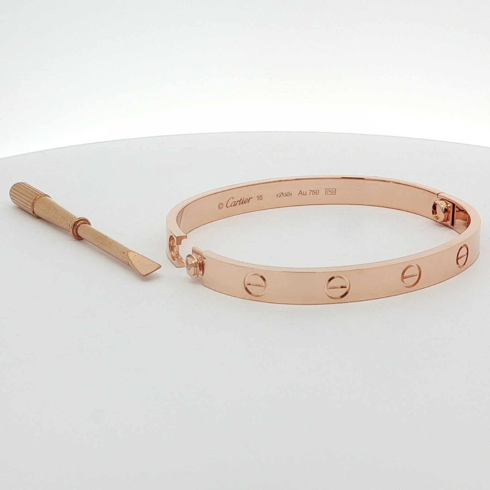 LOVE Bracelet Rose Gold 16