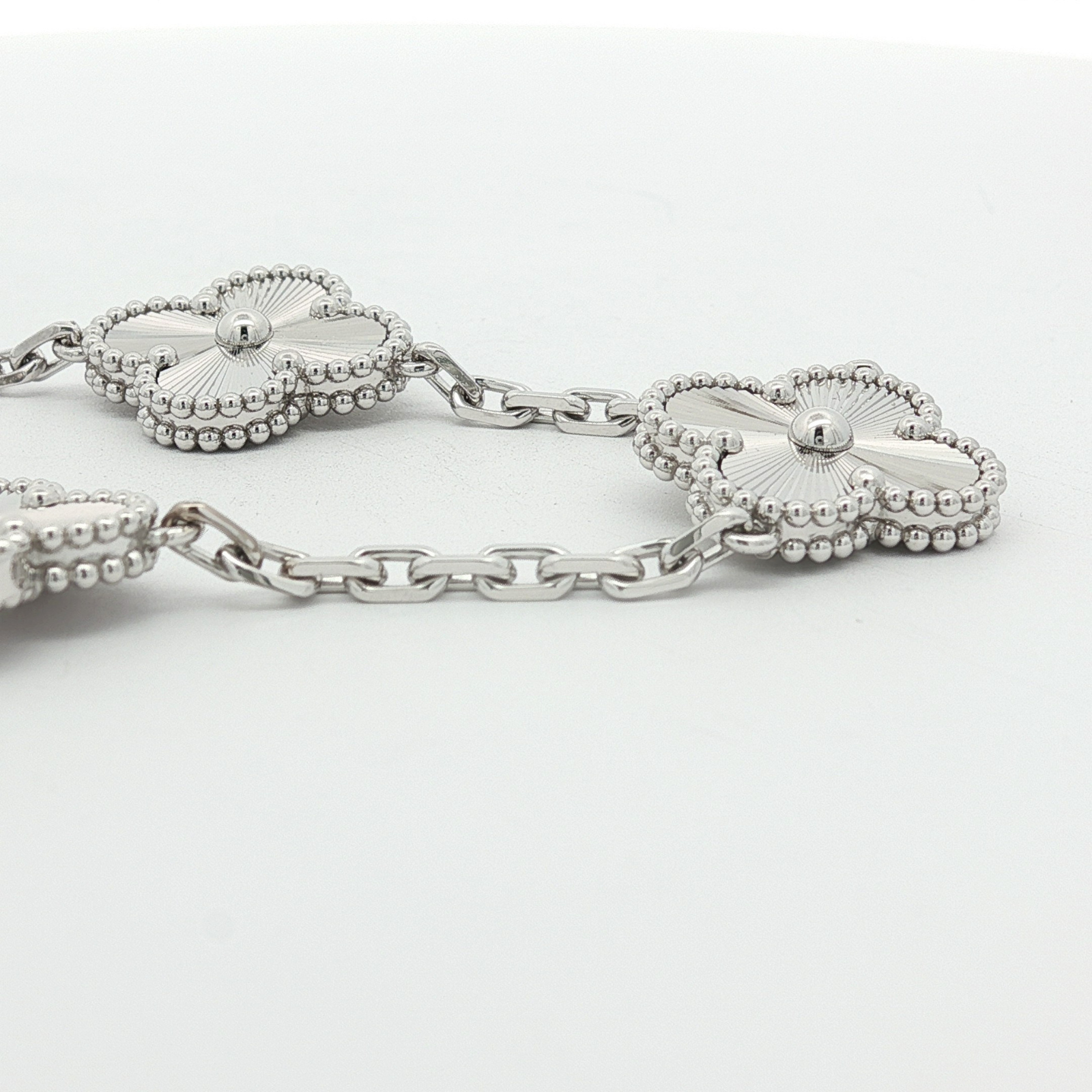 Vintage Alhambra 5 motifs Bracelet White Gold