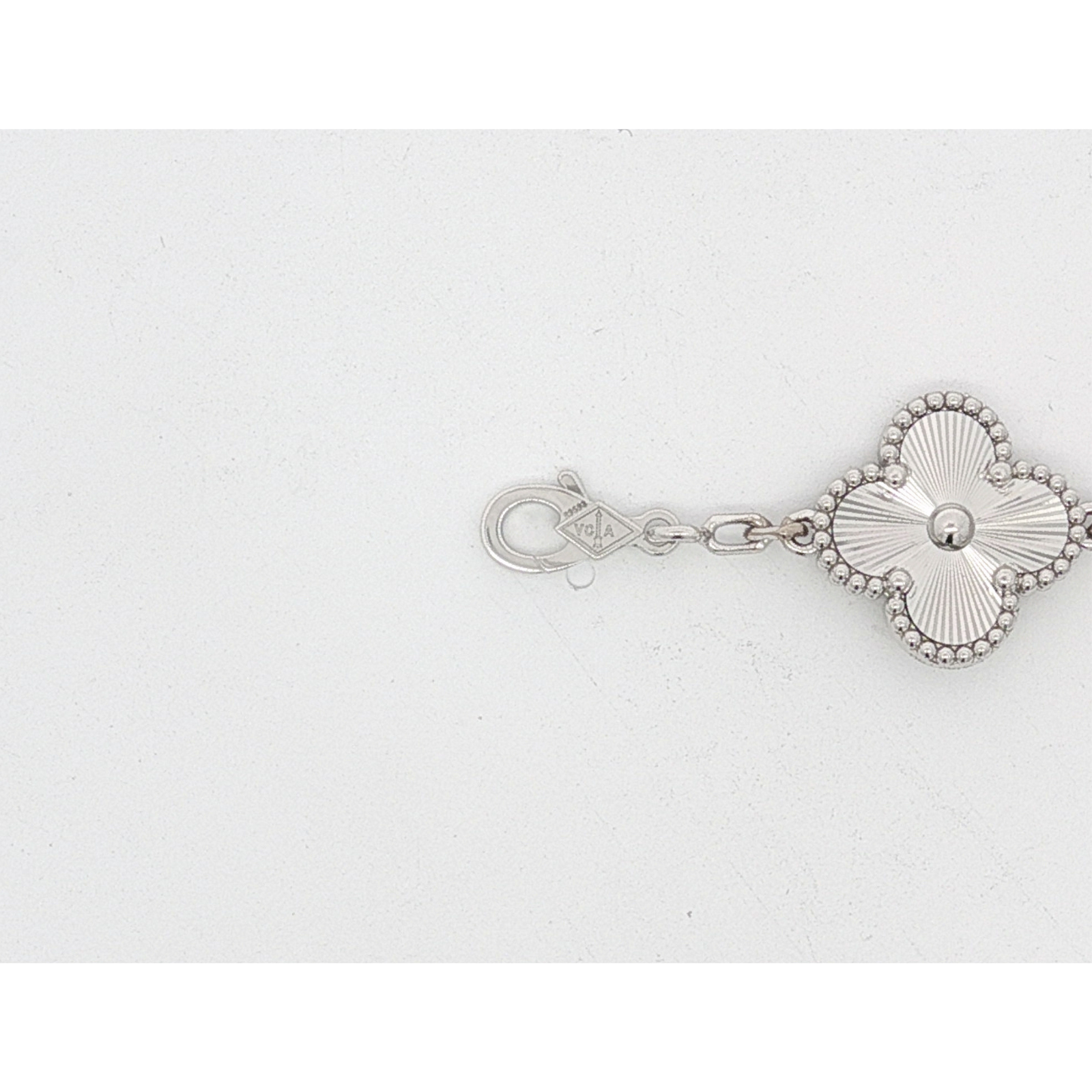 Vintage Alhambra 5 motifs Bracelet White Gold