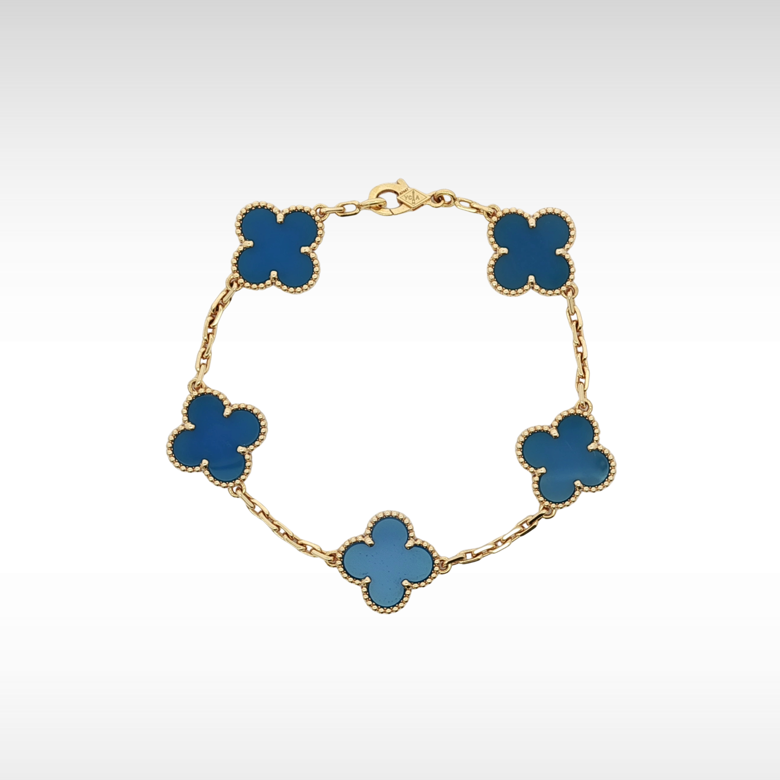 Vintage Alhambra Agate 5 motifs Bracelet