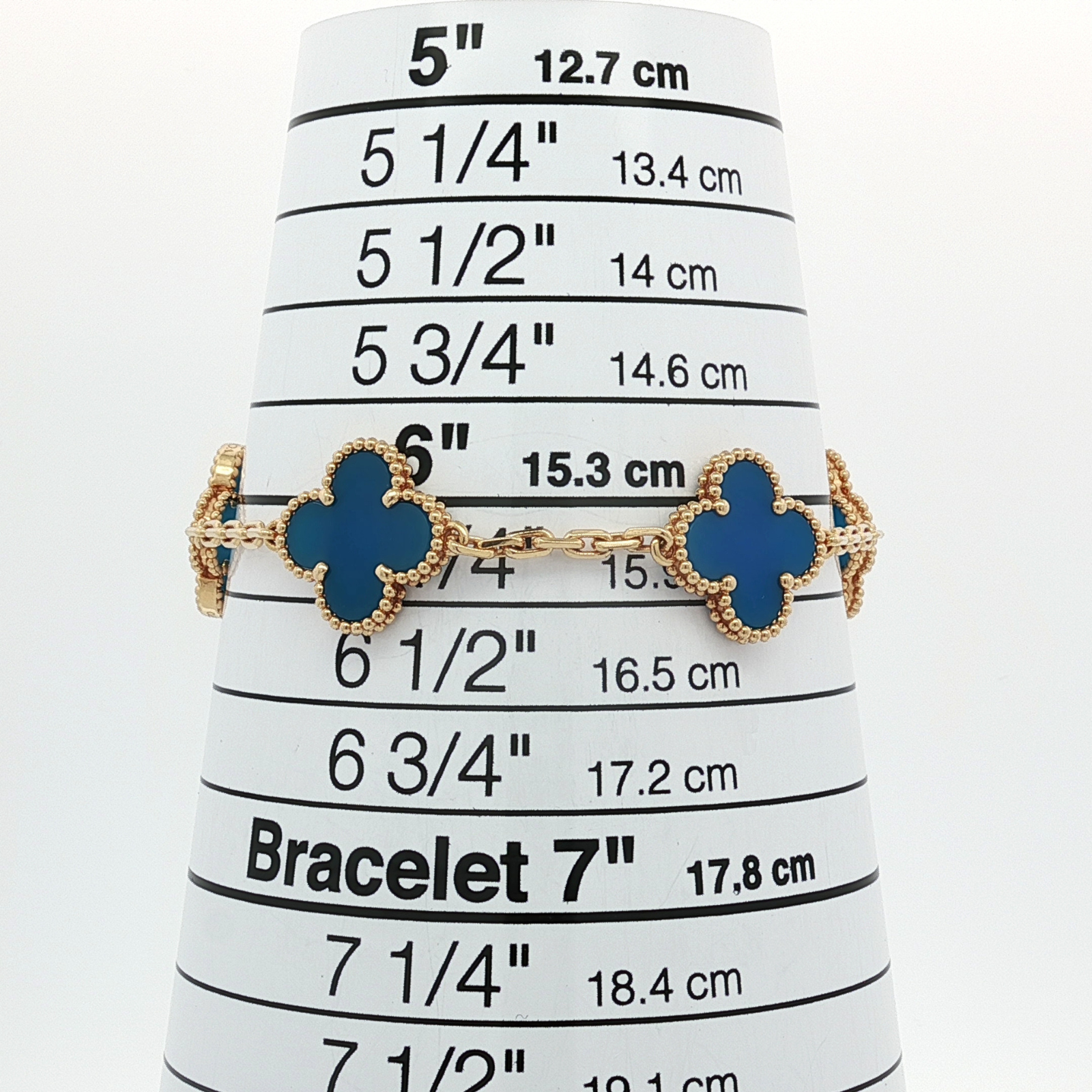 Vintage Alhambra Agate 5 motifs Bracelet