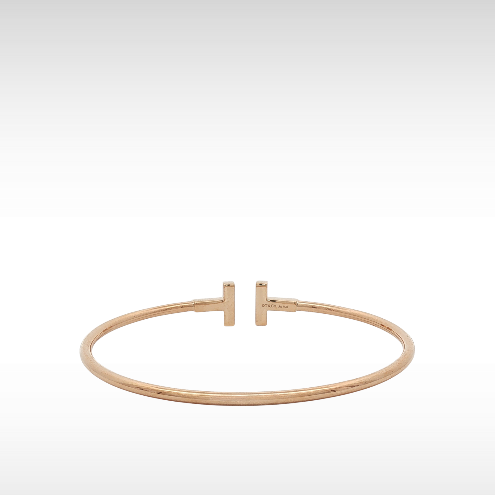 T Wire Pink Gold Bracelet