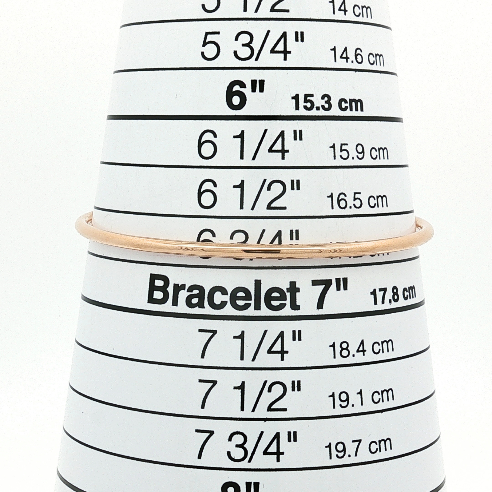 T Wire Pink Gold Bracelet