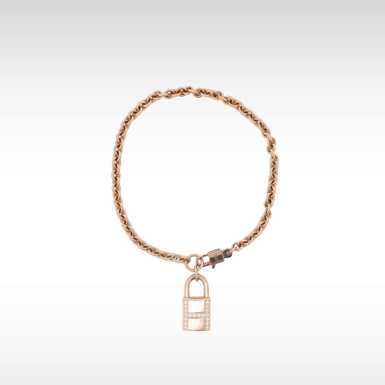 Kelly Cadena Pendant Pink Gold Bracelet