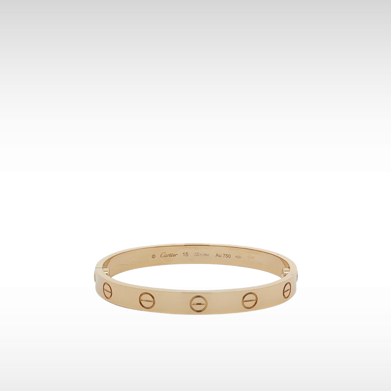 LOVE Bracelet Yellow Gold 15
