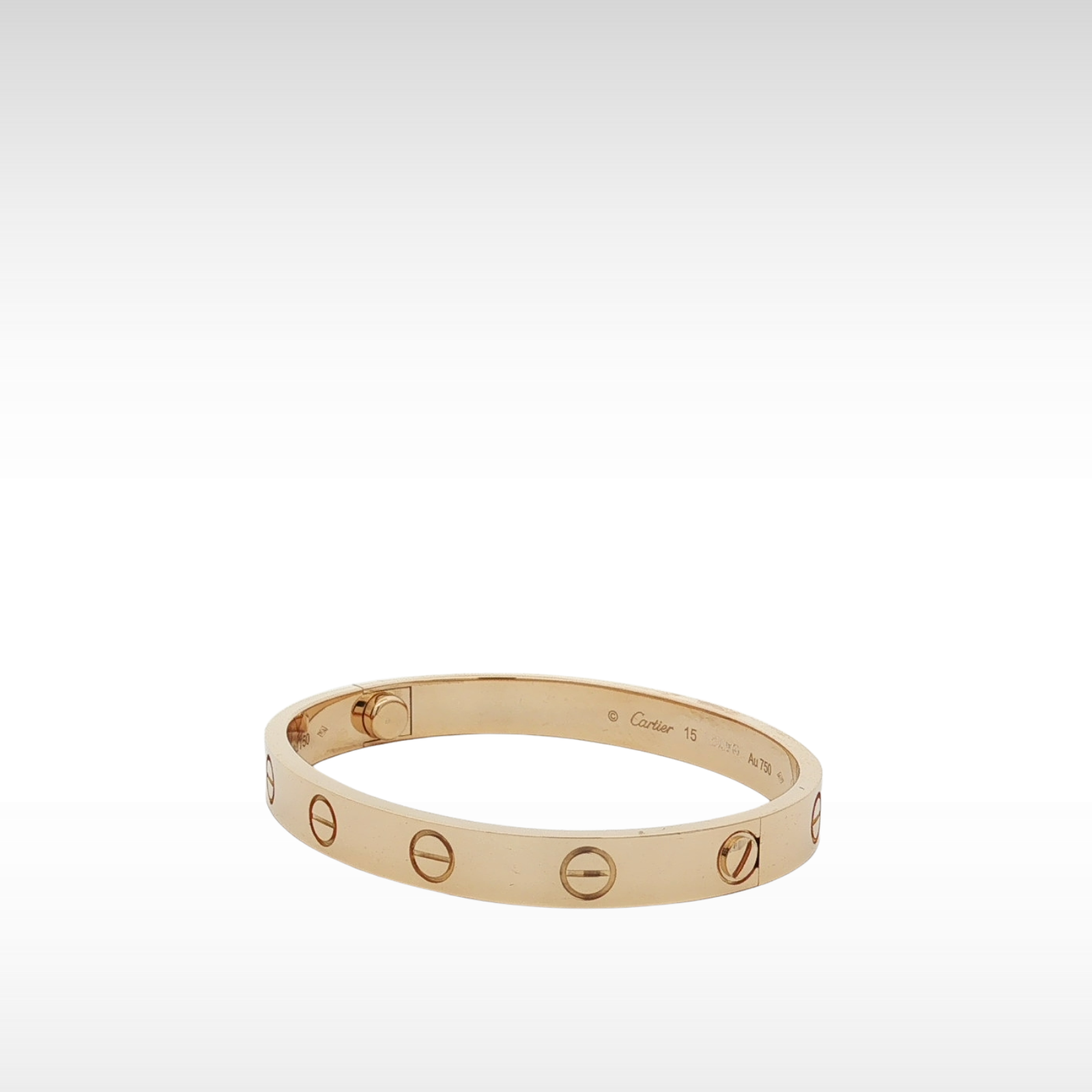 LOVE Bracelet Yellow Gold 15