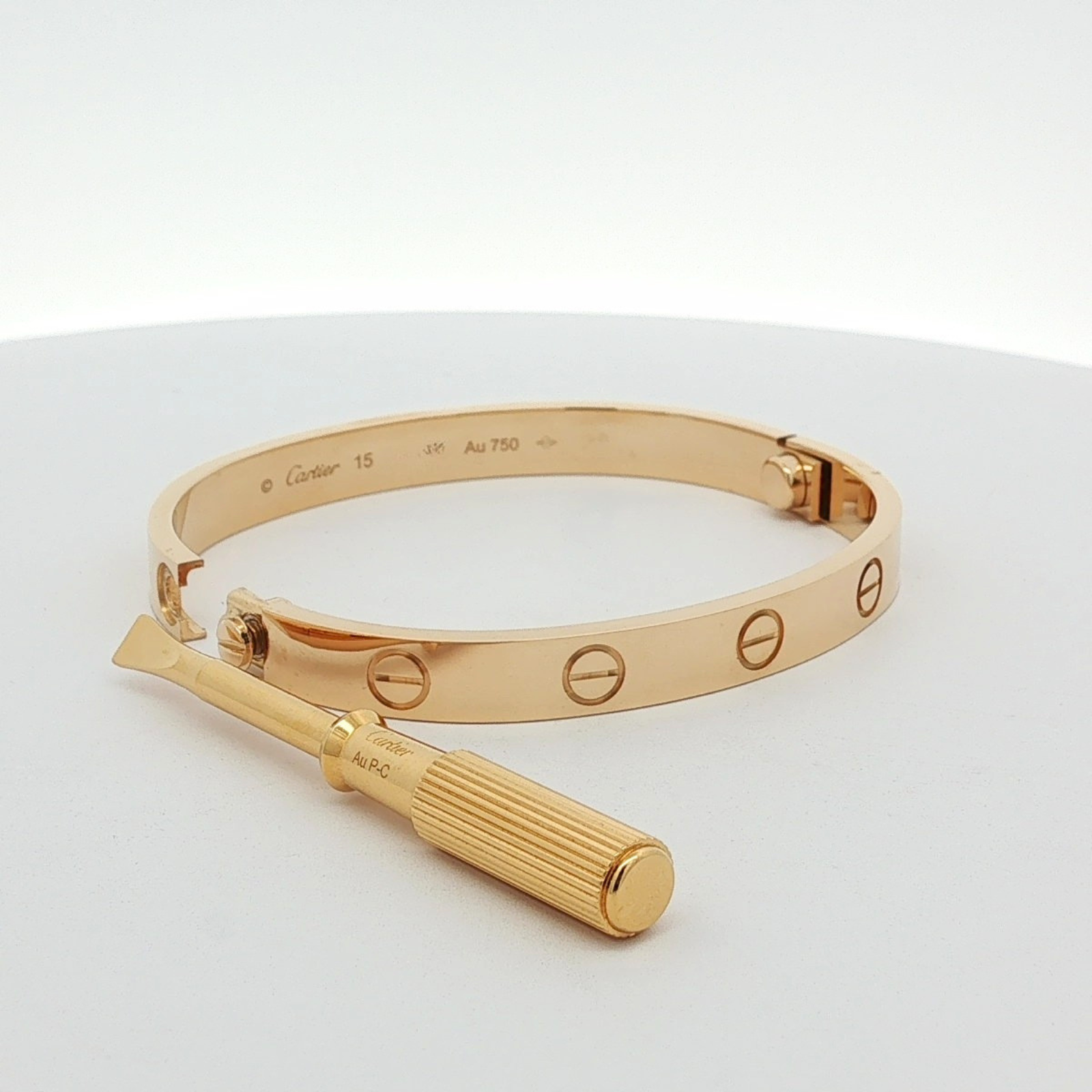LOVE Bracelet Yellow Gold 15