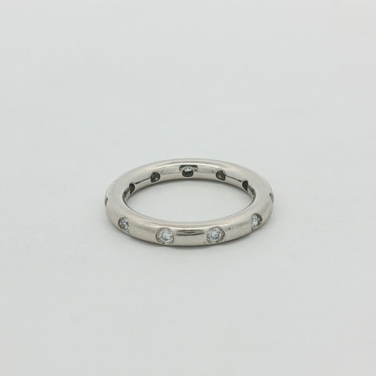Elsa Peretti Stacking Band Platinum Ring 8