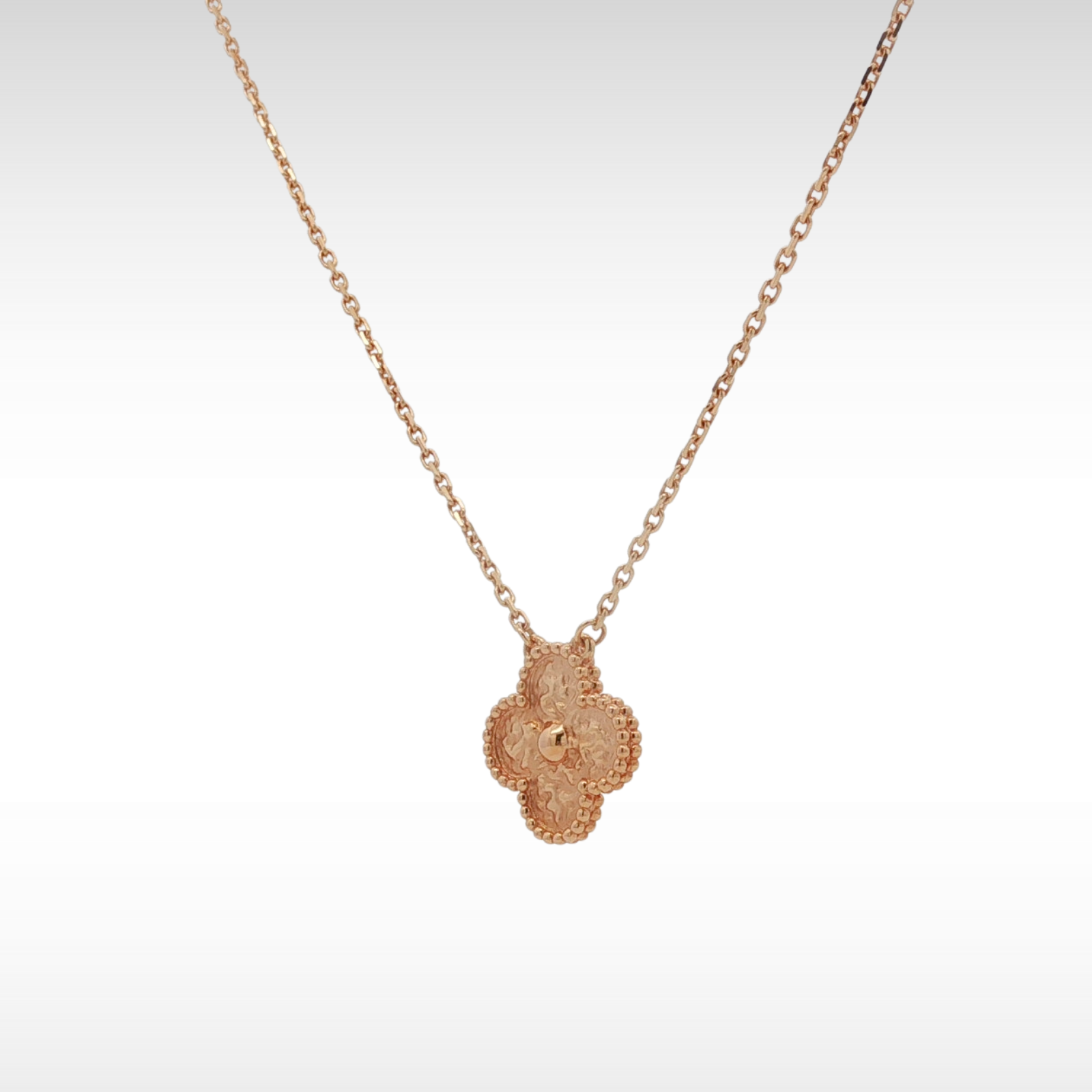 Vintage Alhambra 75O Rose Gold Necklace