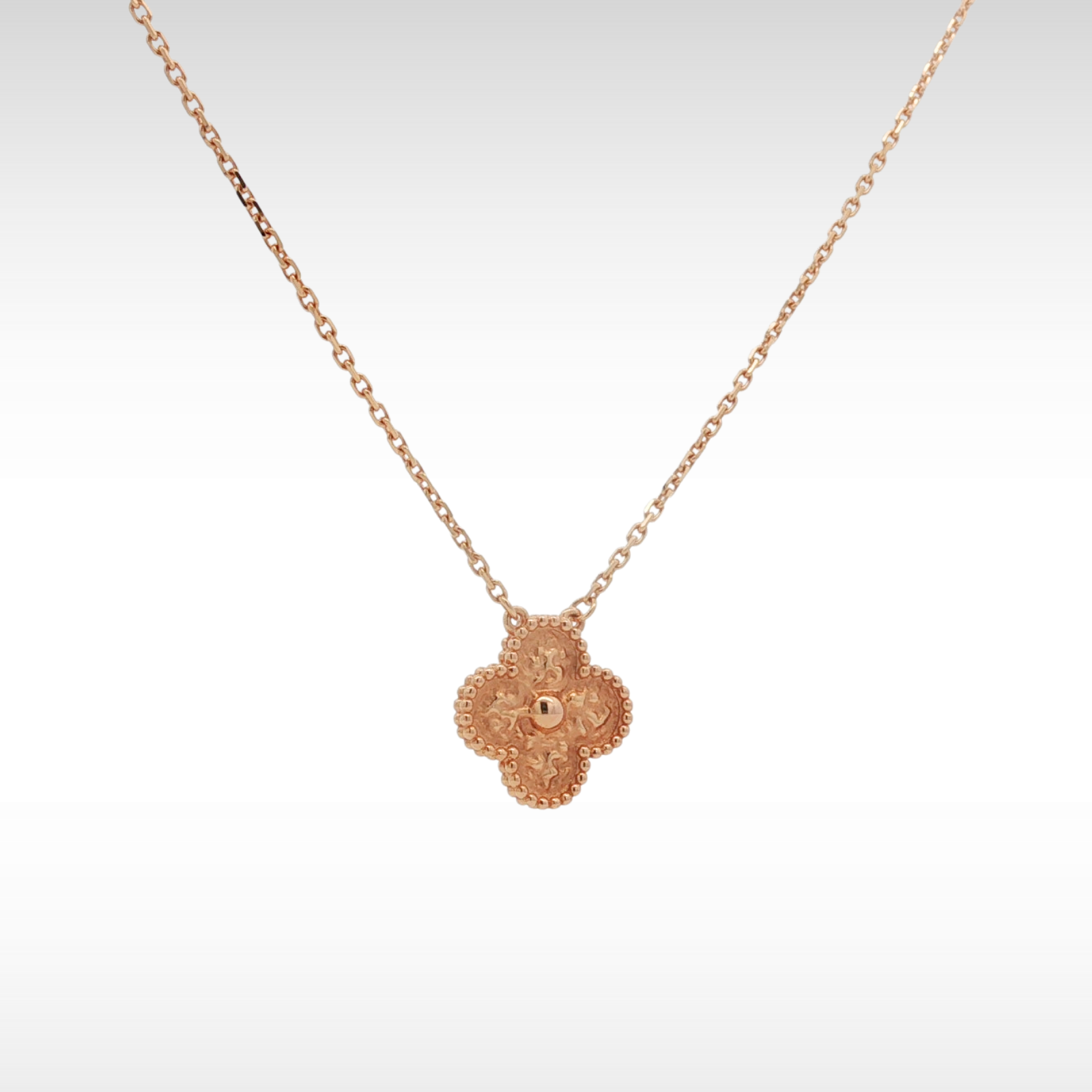 Vintage Alhambra 75O Rose Gold Necklace