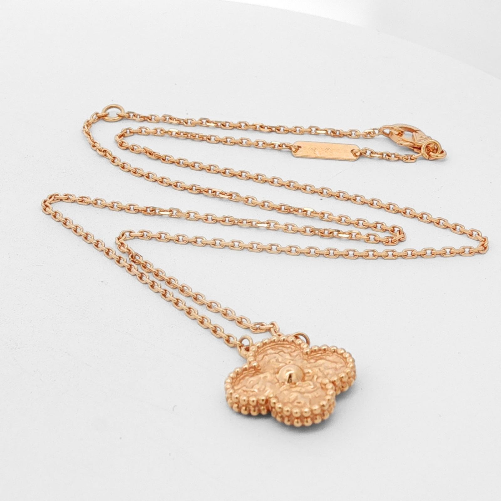 Vintage Alhambra 75O Rose Gold Necklace