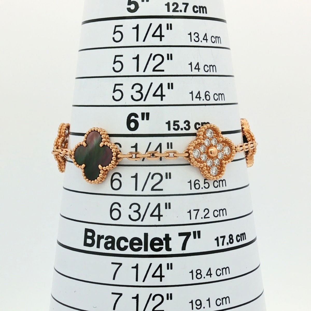 Vintage Alhambra VCARP2R100 Diamond Rose Gold Braccelet