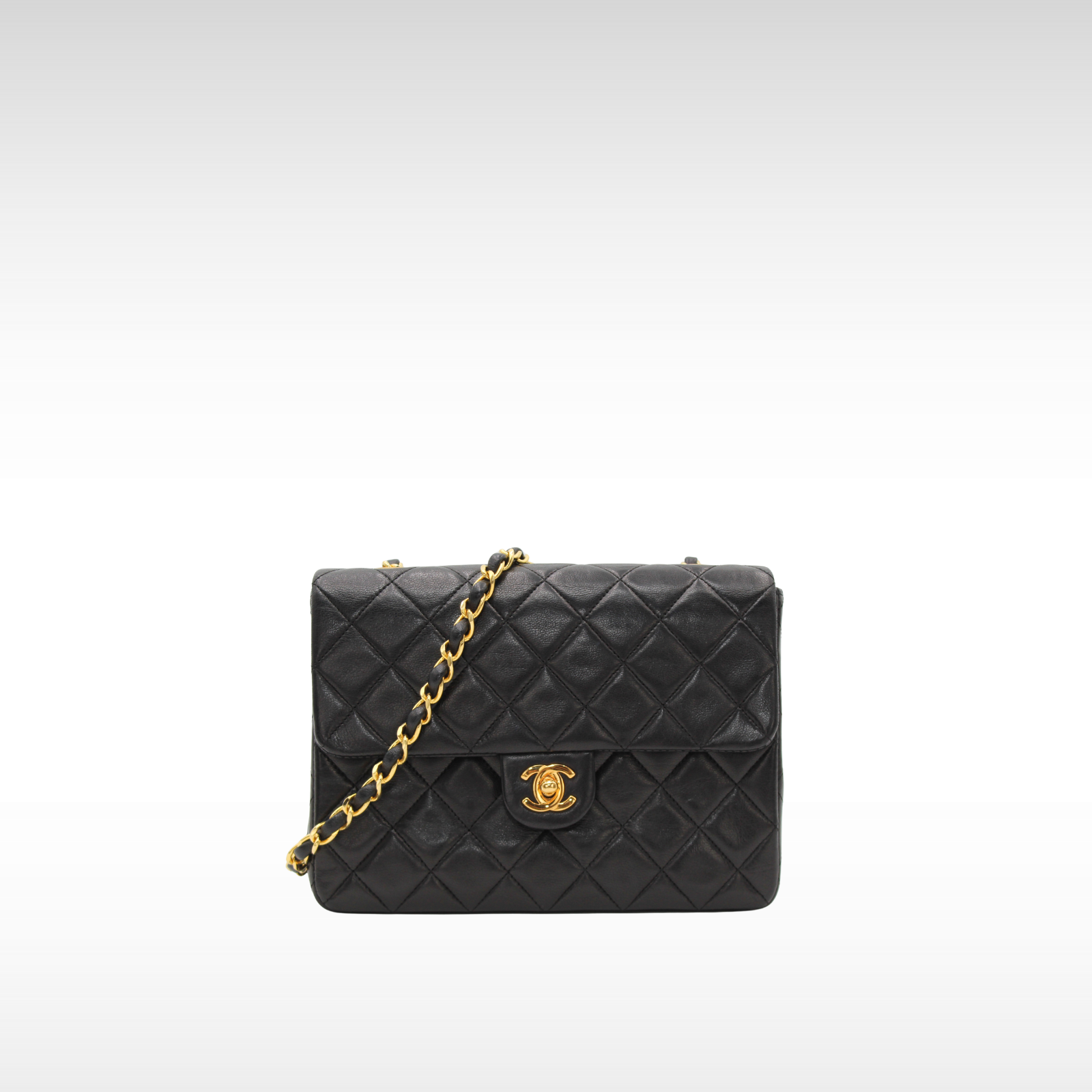 Lamb Black Crossbody Bag