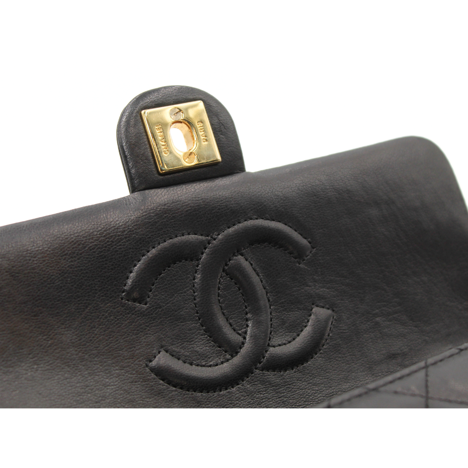 Lamb Black Crossbody Bag
