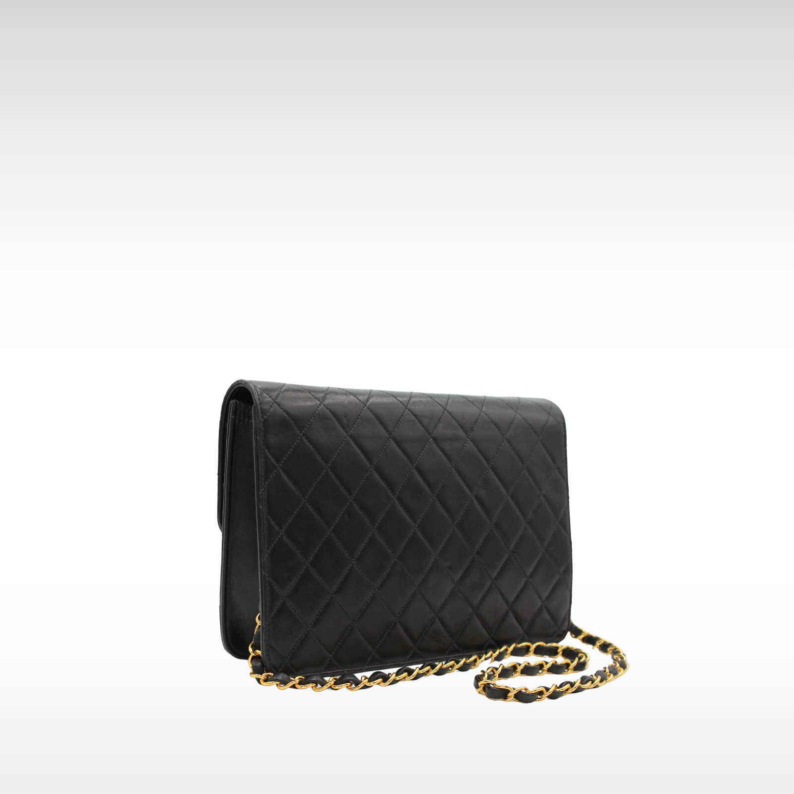 Lamb Black Shoulder Bag
