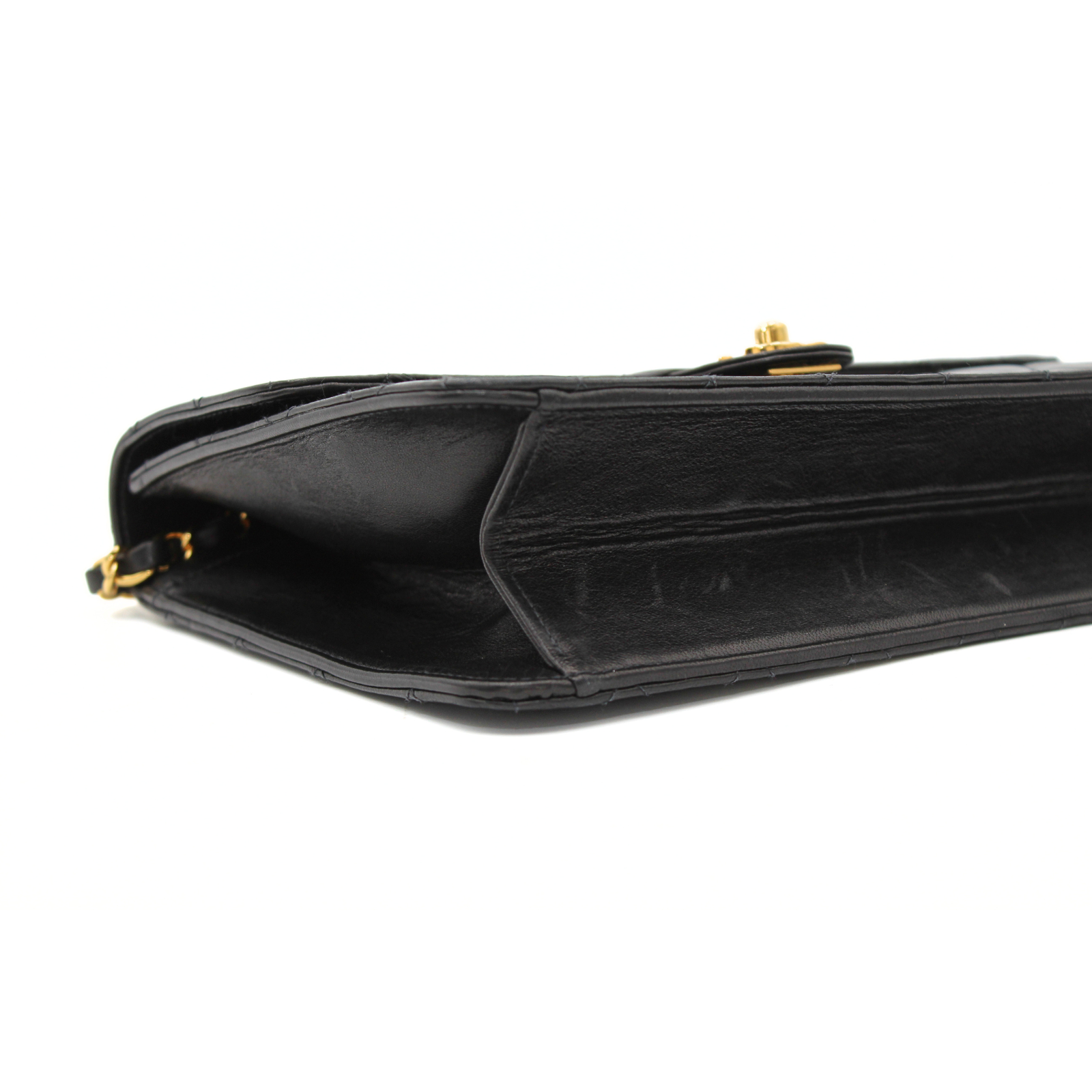 Lamb Black Shoulder Bag
