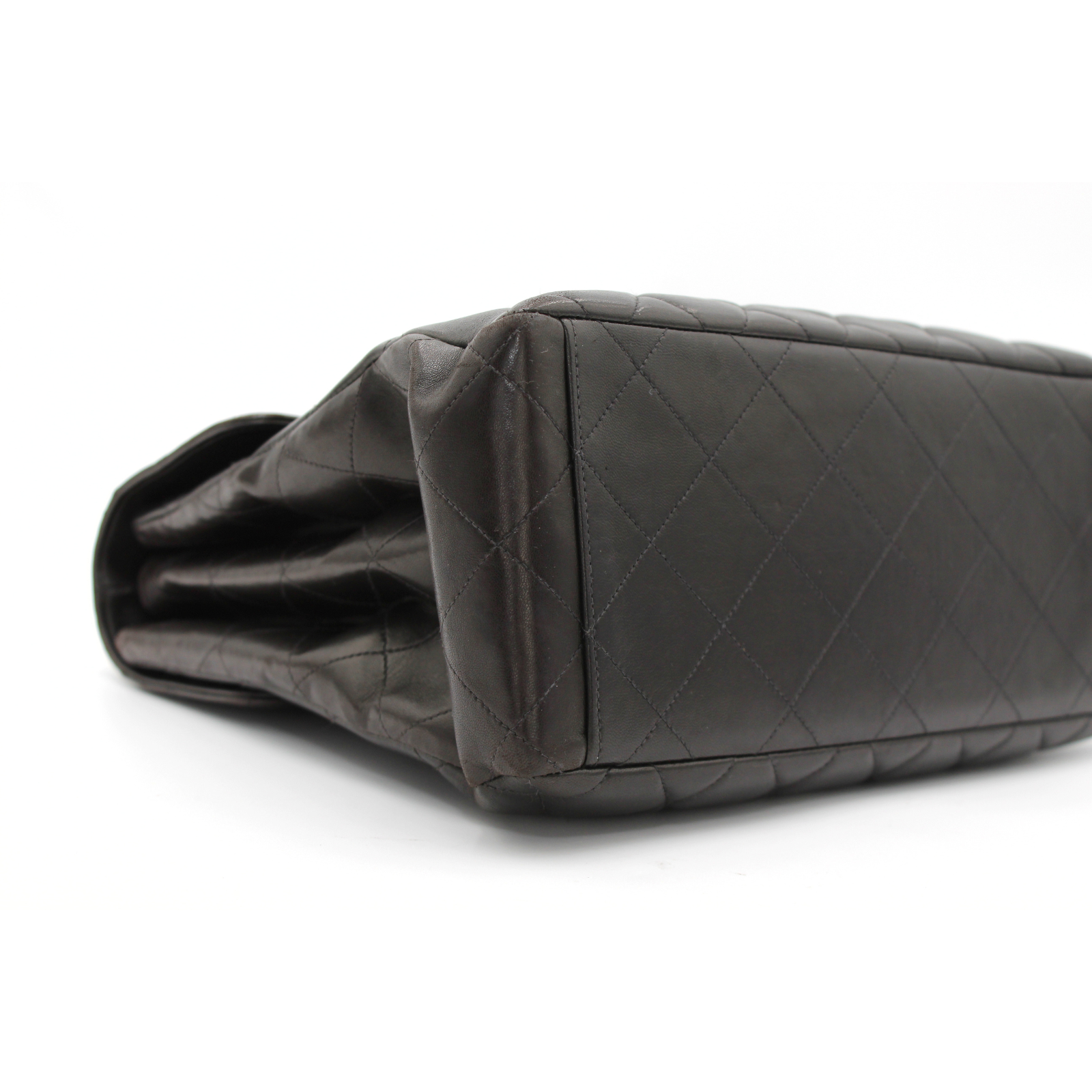 Double Face Lamb Black Shoulder Bag