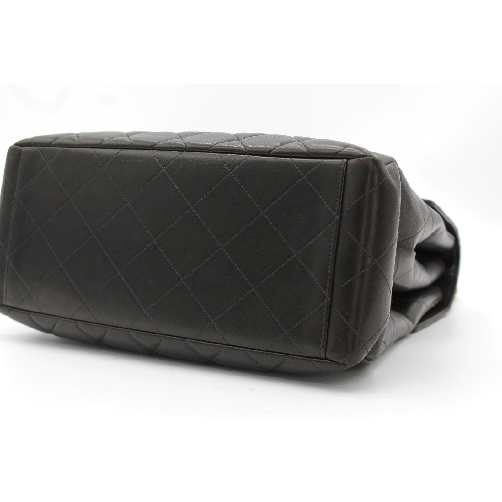 Double Face Lamb Black Shoulder Bag