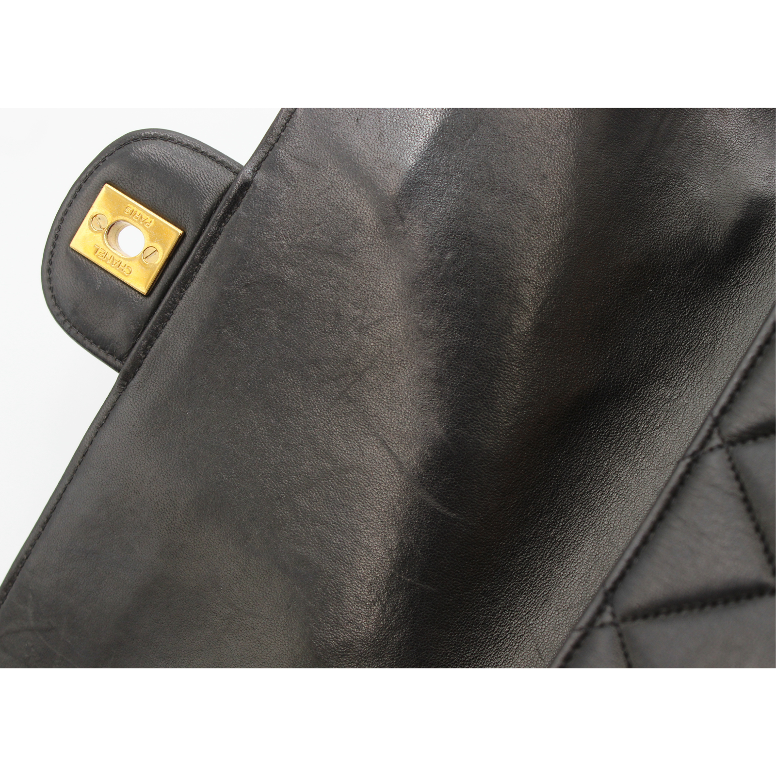 Double Face Lamb Black Shoulder Bag