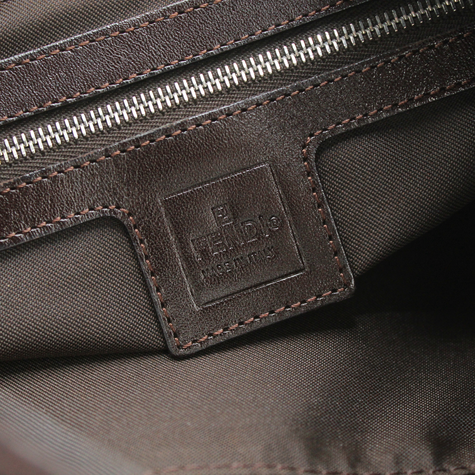 Zucca Canvas Khaki Shoulder Bag