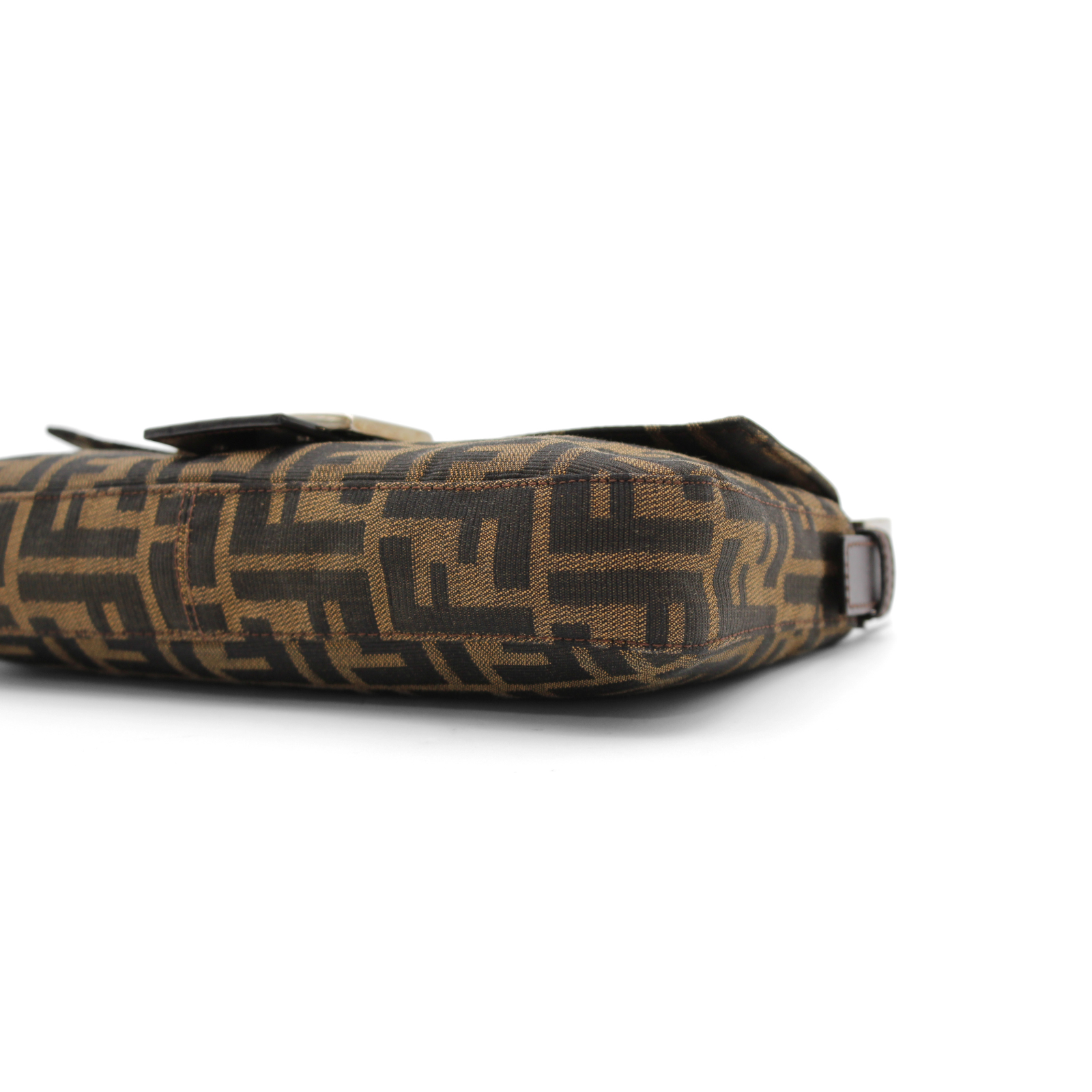 Baguette Zucca Canvas Khaki Shoulder Bag