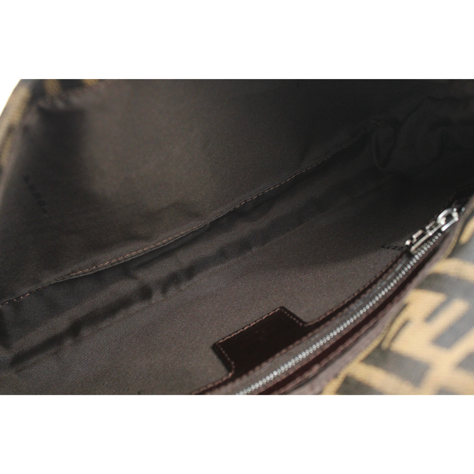Baguette Zucca Canvas Khaki Shoulder Bag