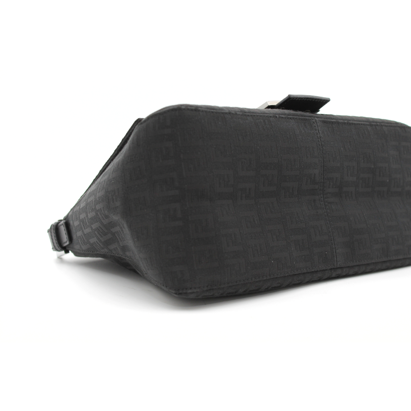 Mama Baguette Zucca Canvas Black Shoulder Bag