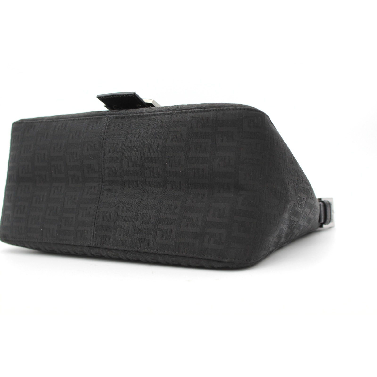 Mama Baguette Zucca Canvas Black Shoulder Bag