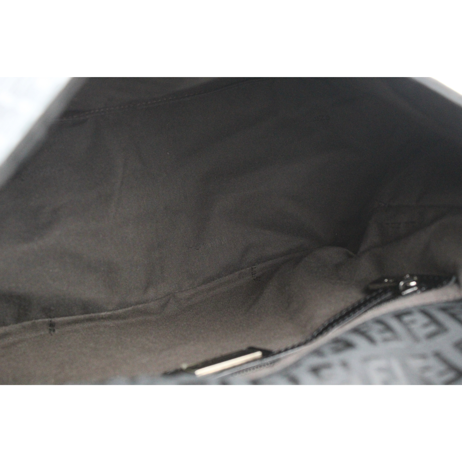 Mama Baguette Zucca Canvas Black Shoulder Bag