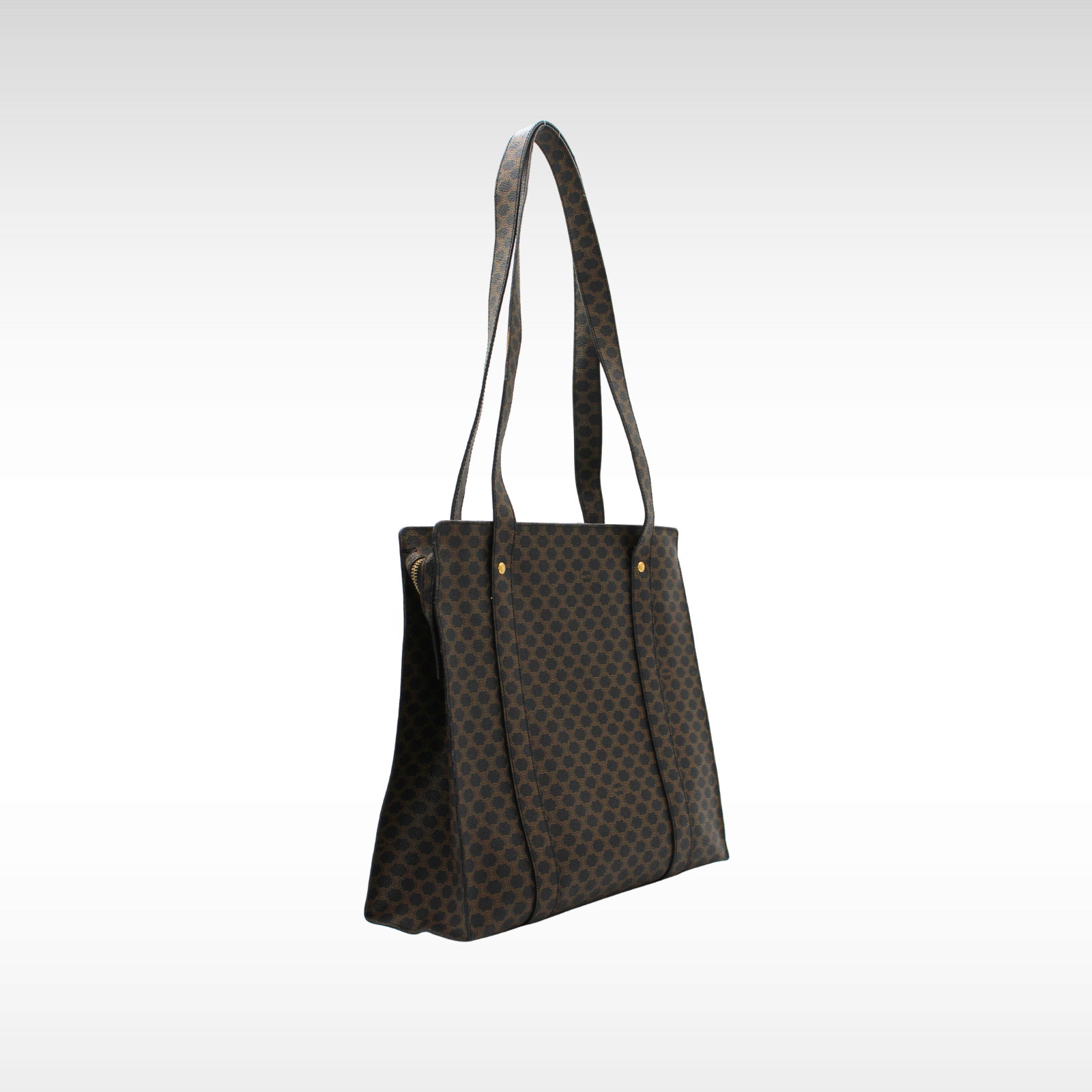Macadam Coated Canvas Black Shoulder Bag