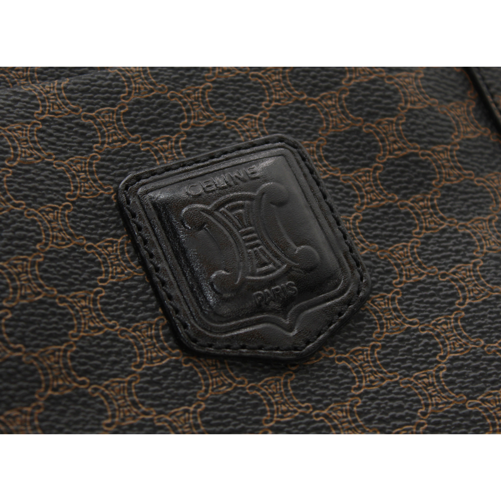 Macadam Coated Canvas Black Shoulder Bag