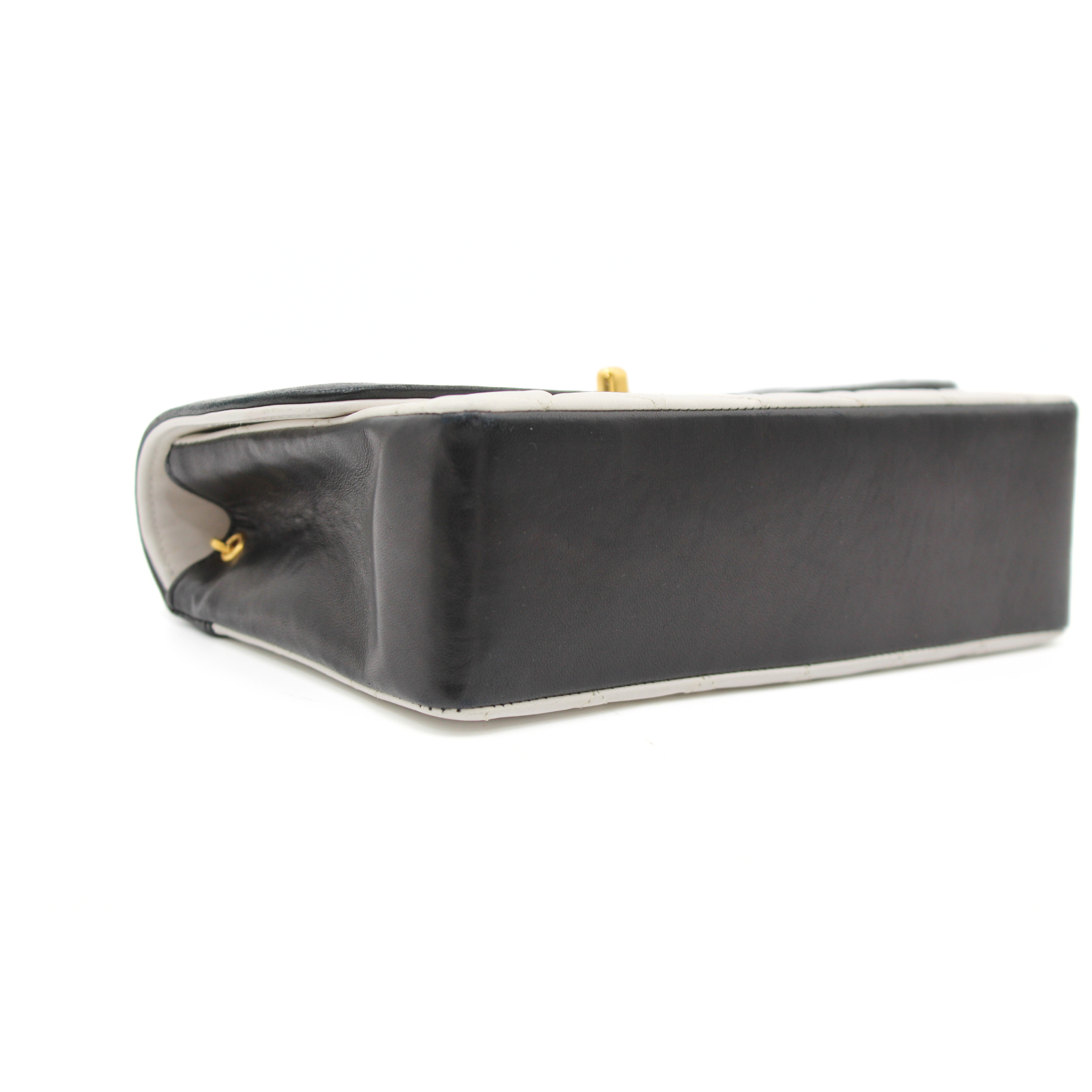 Lamb White + Black Crossbody Bag
