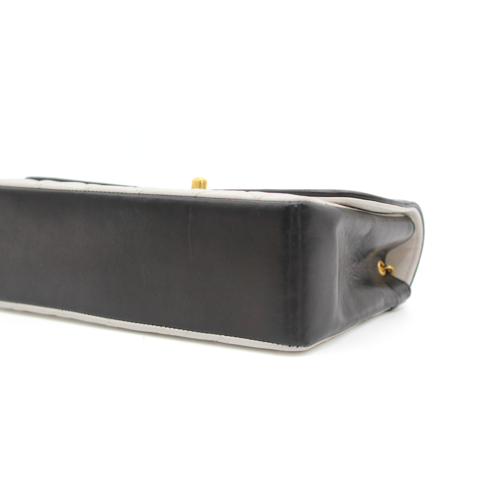 Lamb White + Black Crossbody Bag
