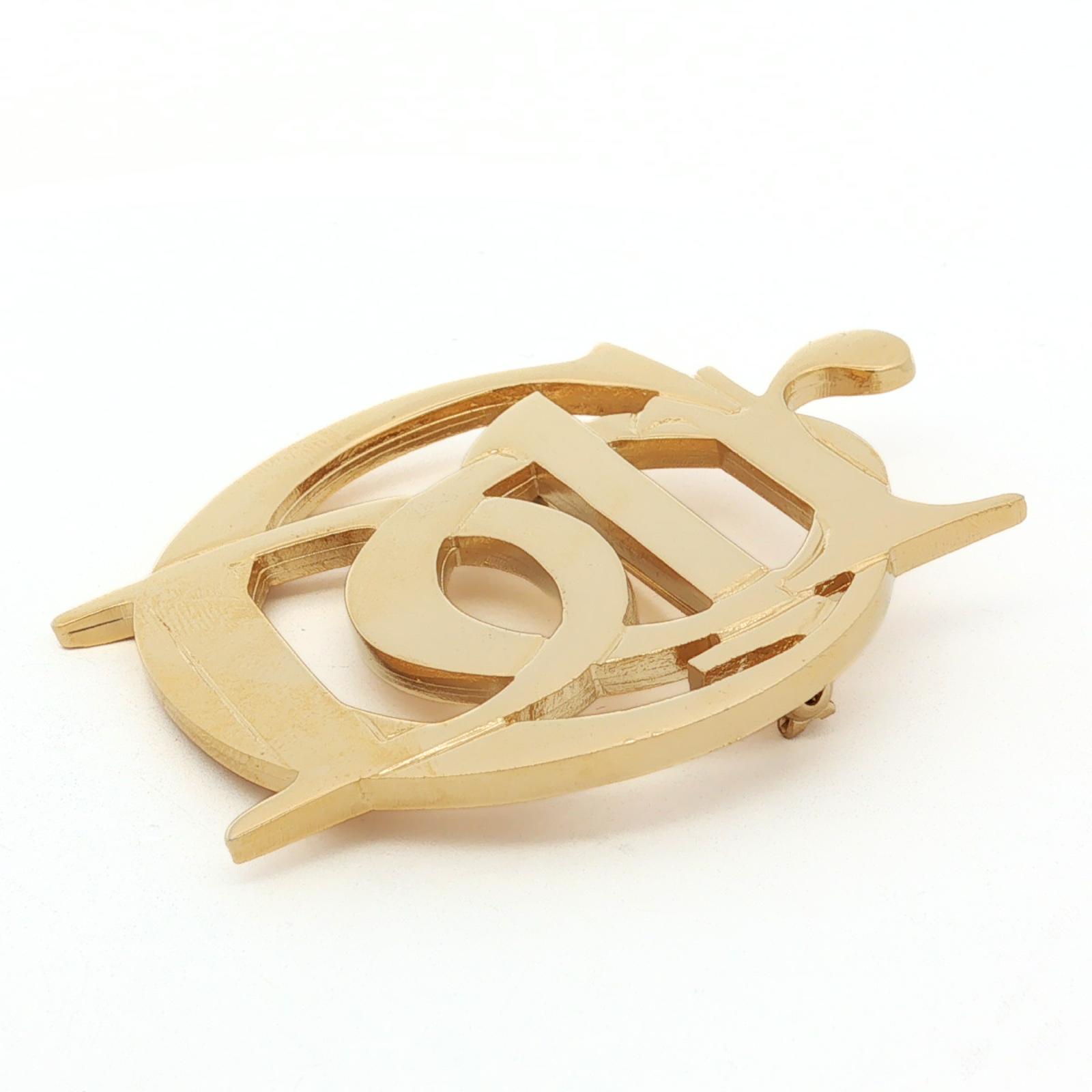 Parfume Logo Metal Brooch