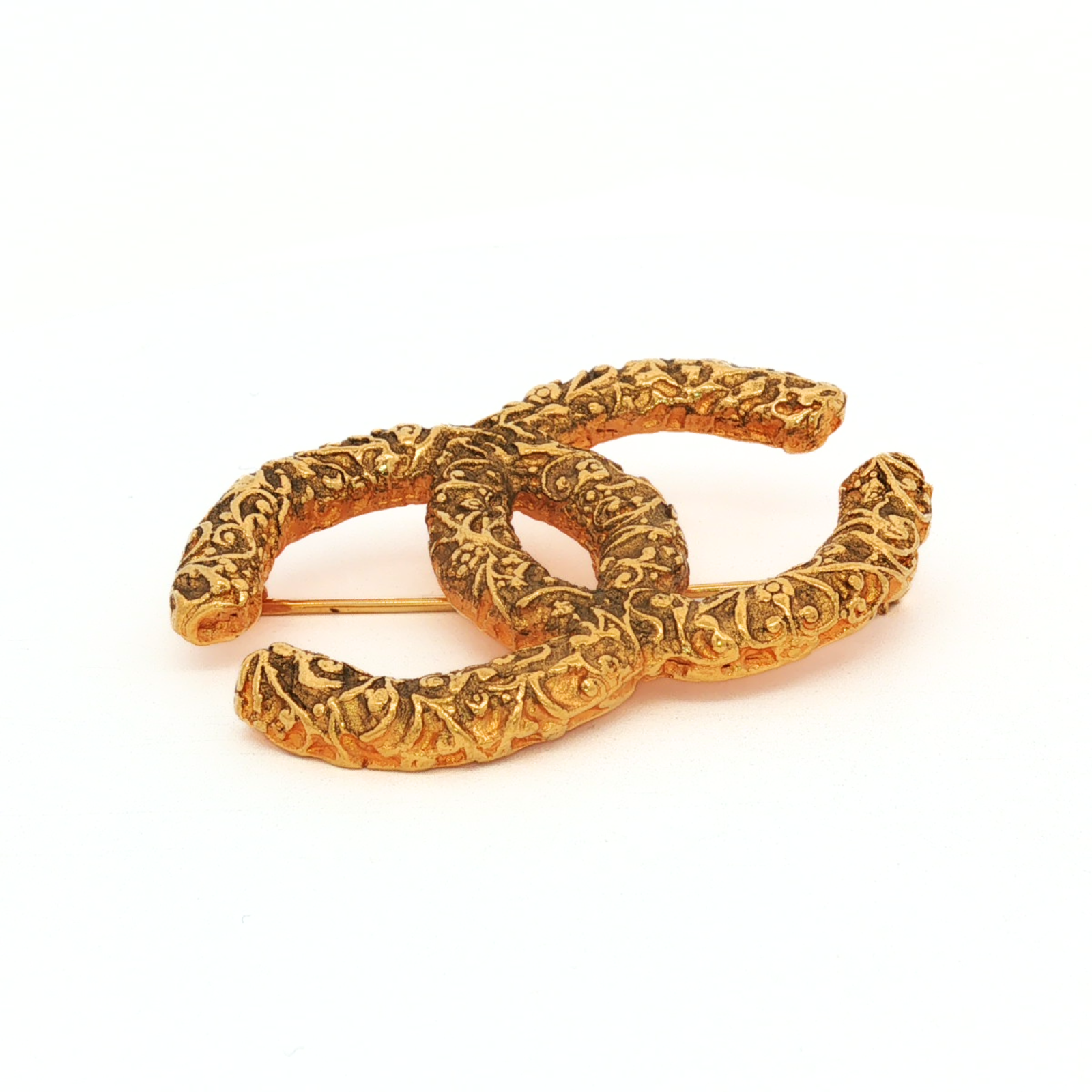 Metal Gold Brooch