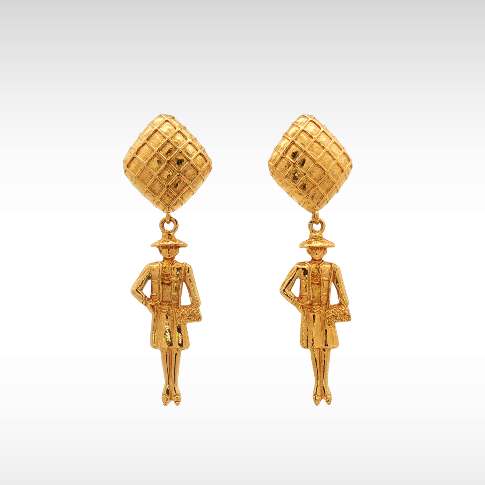 Brass Gold Earrings