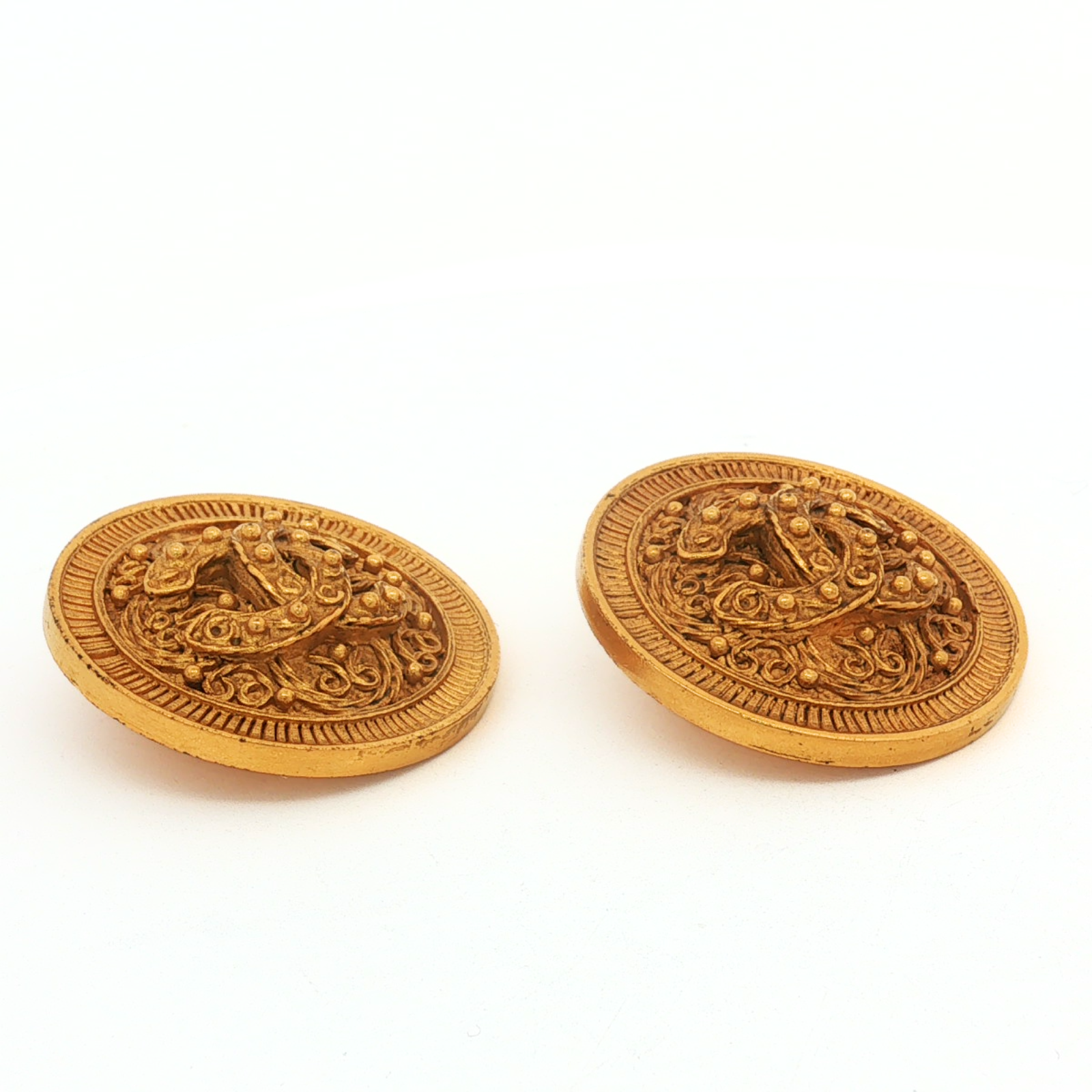 Brass Gold Earrings