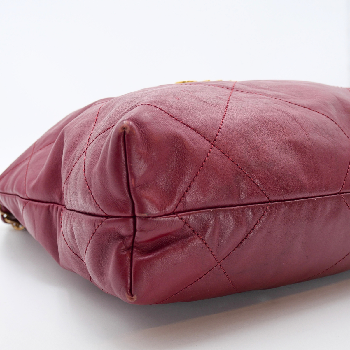 Chanel 22 Calf Burgundy Shoulder Bag