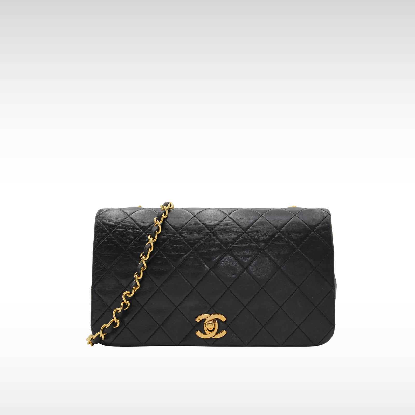 Lamb Black Shoulder Bag