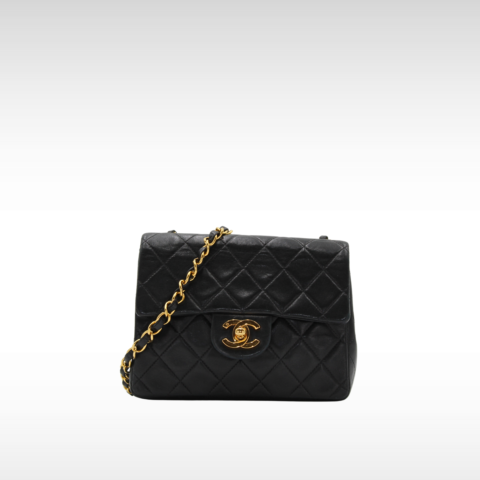 Lamb Black Crossbody Bag