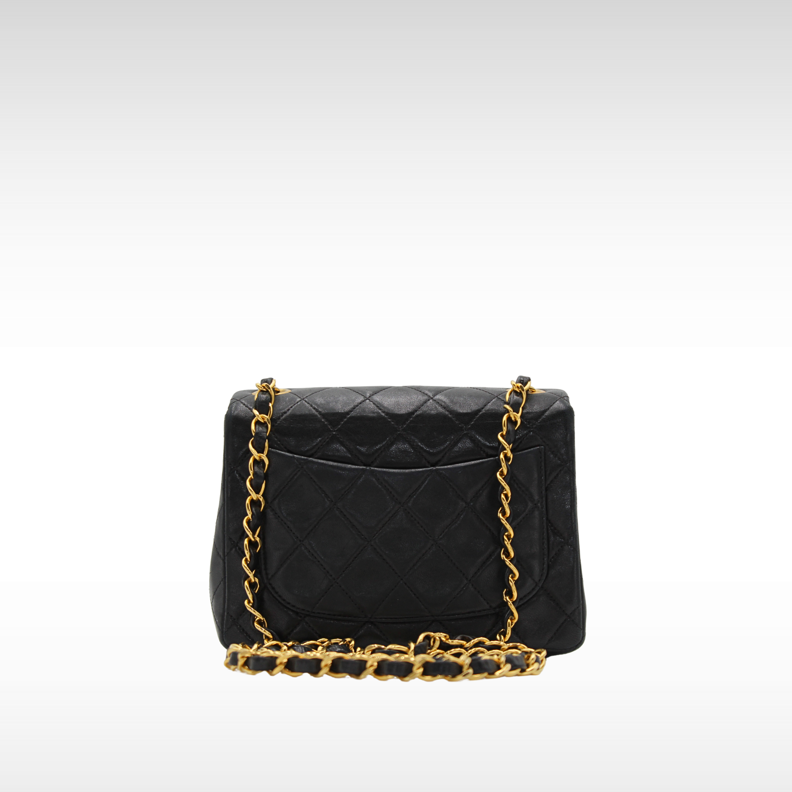 Lamb Black Crossbody Bag
