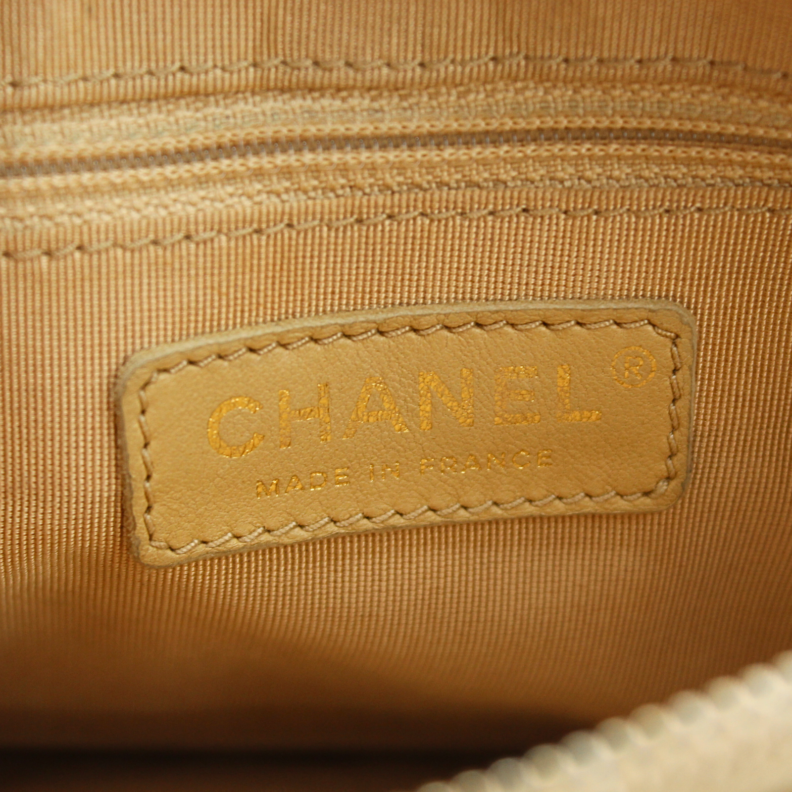 Beige Cavier Shoulder Bag