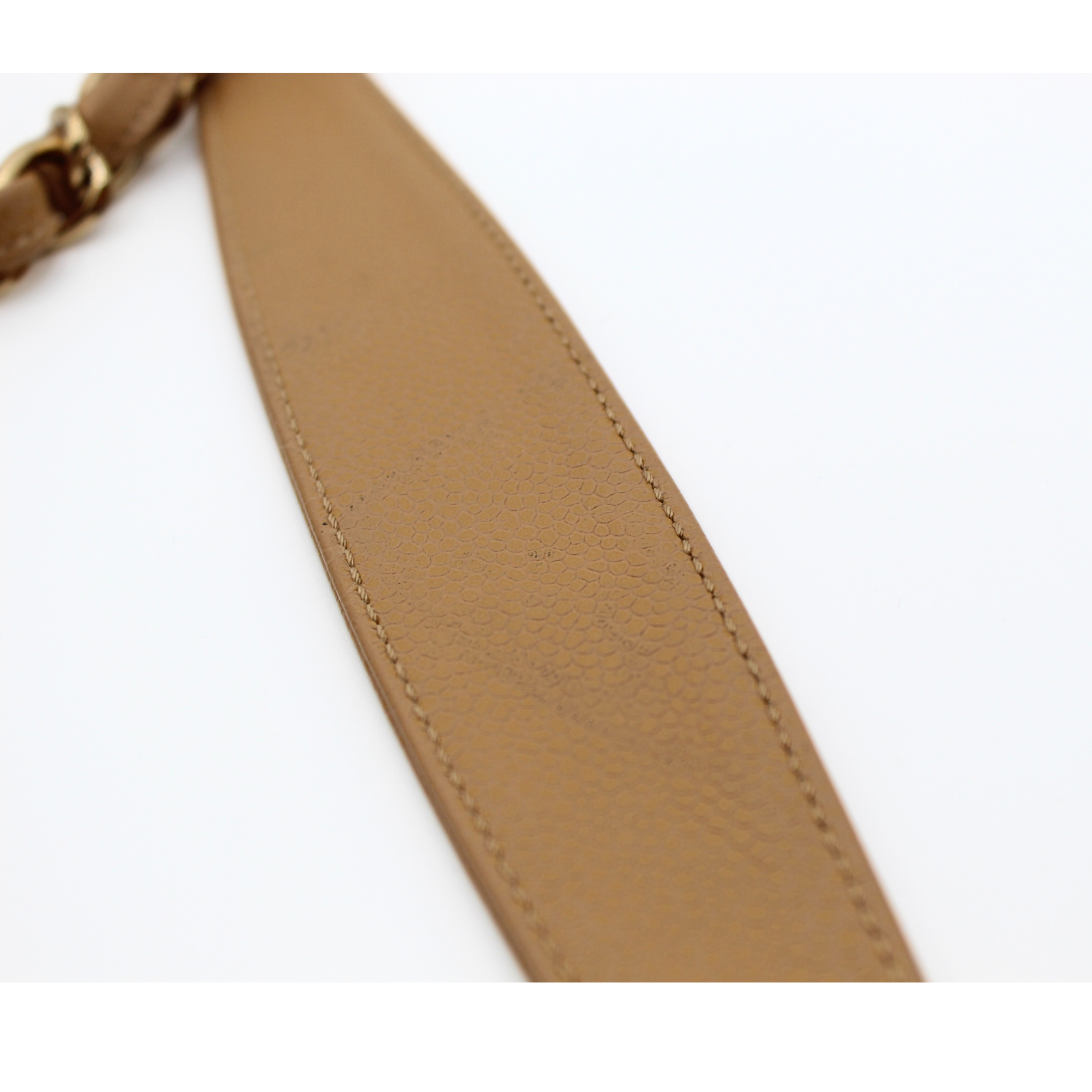 Beige Cavier Shoulder Bag