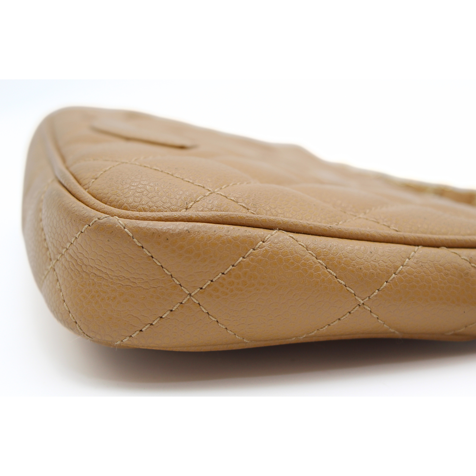 Beige Cavier Shoulder Bag