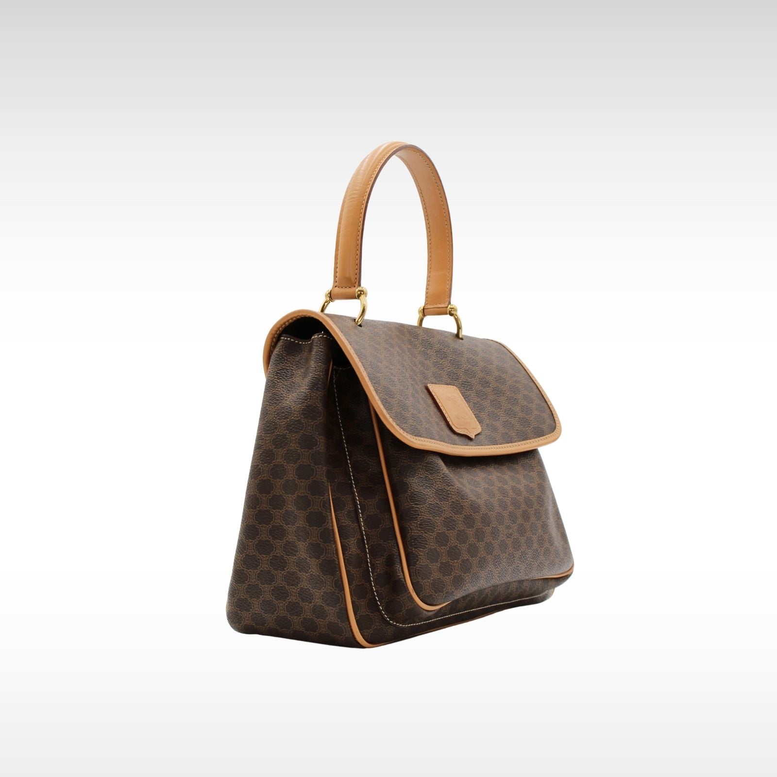 Macadam Coated Canvas Handbag