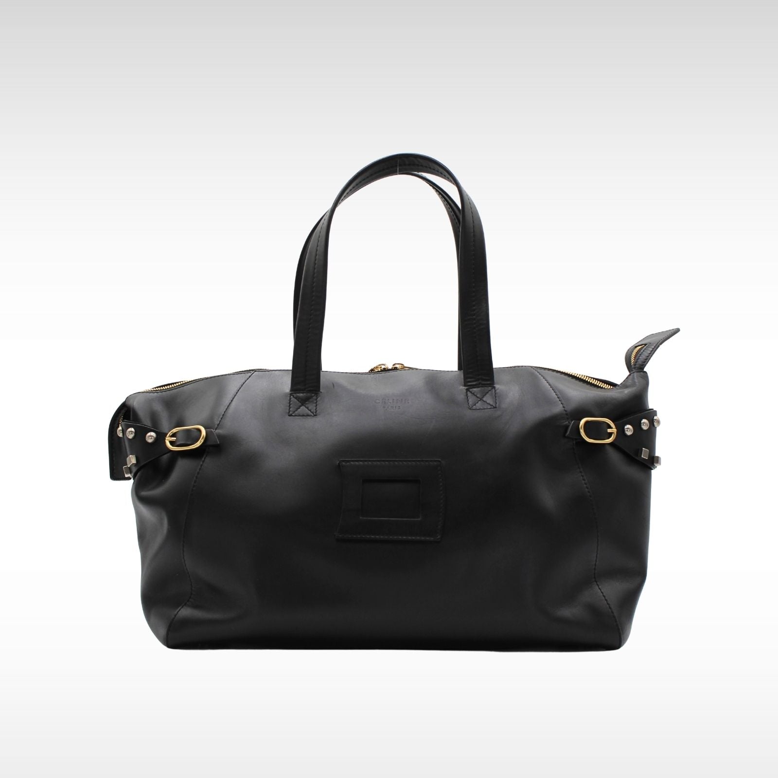 Horizontal Slanted Calf Shoulder Bag